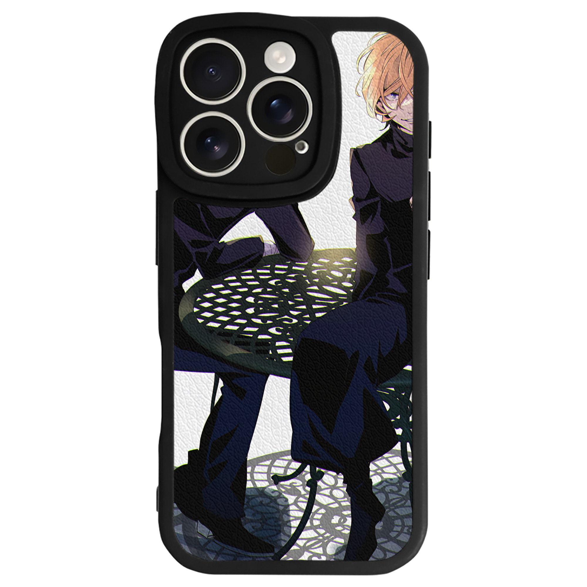 （画像用） 文豪ストレイドッグス Bungo Stray Dogs 【iPhone 16シリーズ対応】シリコンスマホケース（レザー調） 材質：シリコン